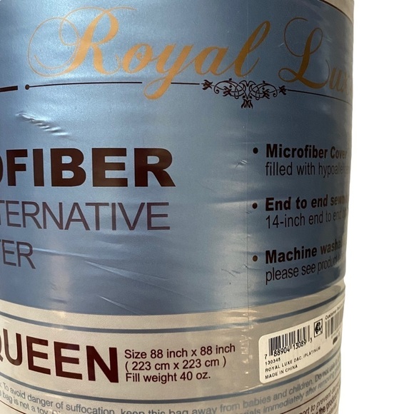 Royal Luxe Lightweight Microfiber Color Down Alternative Full/Queen Comforter - Picture 5 of 9